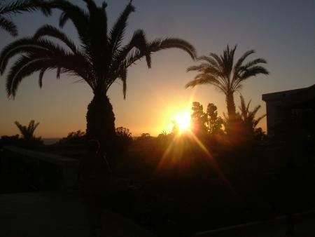coucher de soleil à Agadir